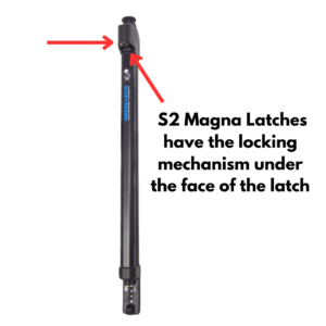 MagnaLatch Series 2 showing where the key mechanism is located