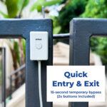 Gate Alarm Bypass Button