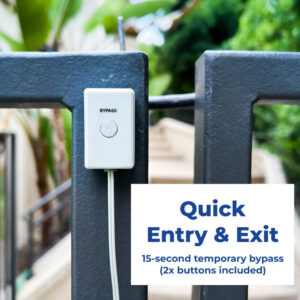 Gate Alarm Bypass Button