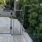 Ultra Gray Step Pole for pool fencing