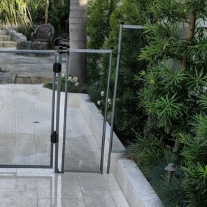 Ultra Gray Step Pole for pool fencing