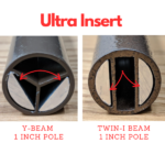 Ultra Insert shown installed in two types of pole types