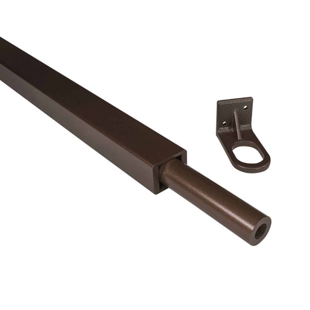 Rectangular Gate Post in Ultra Brown 1 Inch Post