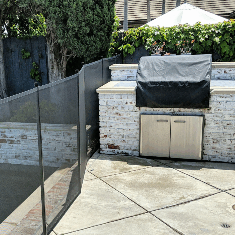 Access Point - BBQ and counter to next to fence