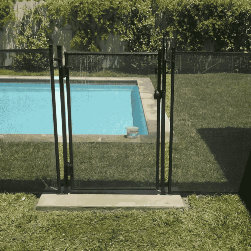 Install gates in straight lines and in hardscape