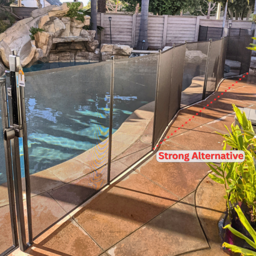 Curvy Layout Alternative for Pool Fence Installations