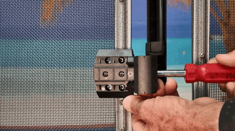 Revealing the mounting screws