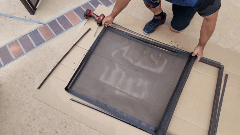 Lay Mesh on Gate Frame