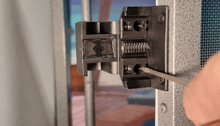 Two screw holes fully visible