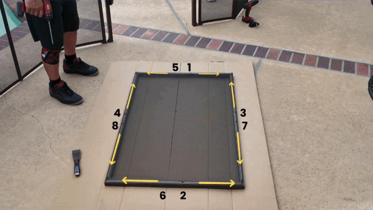Numbers show crisscross pattern