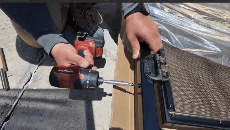 Installer removes Peg Shifter screws