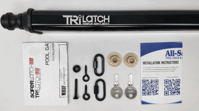 Items included in TriLatch Parts Bag