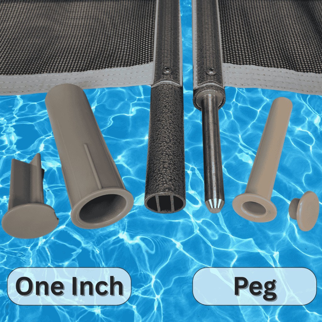 Fence Pole Options; 1-inch and 1/2-Inch Peg Pole