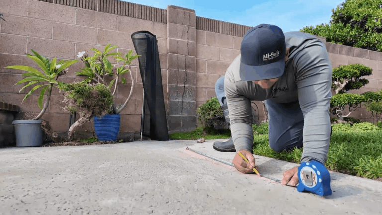 Measure and mark 33 in