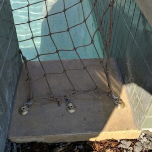 Pear Loop Clip attached to Threaded Brass Anchor