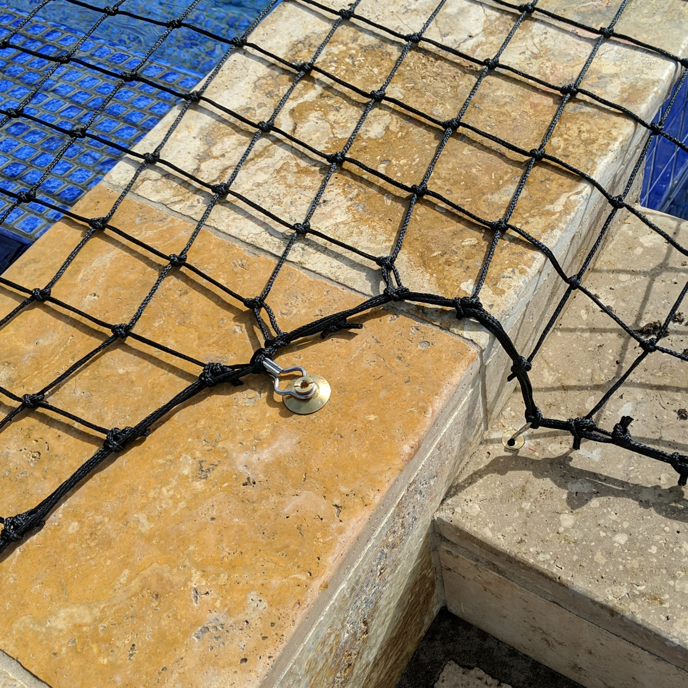 Pear Loop Clip attached to Threaded Brass Anchor