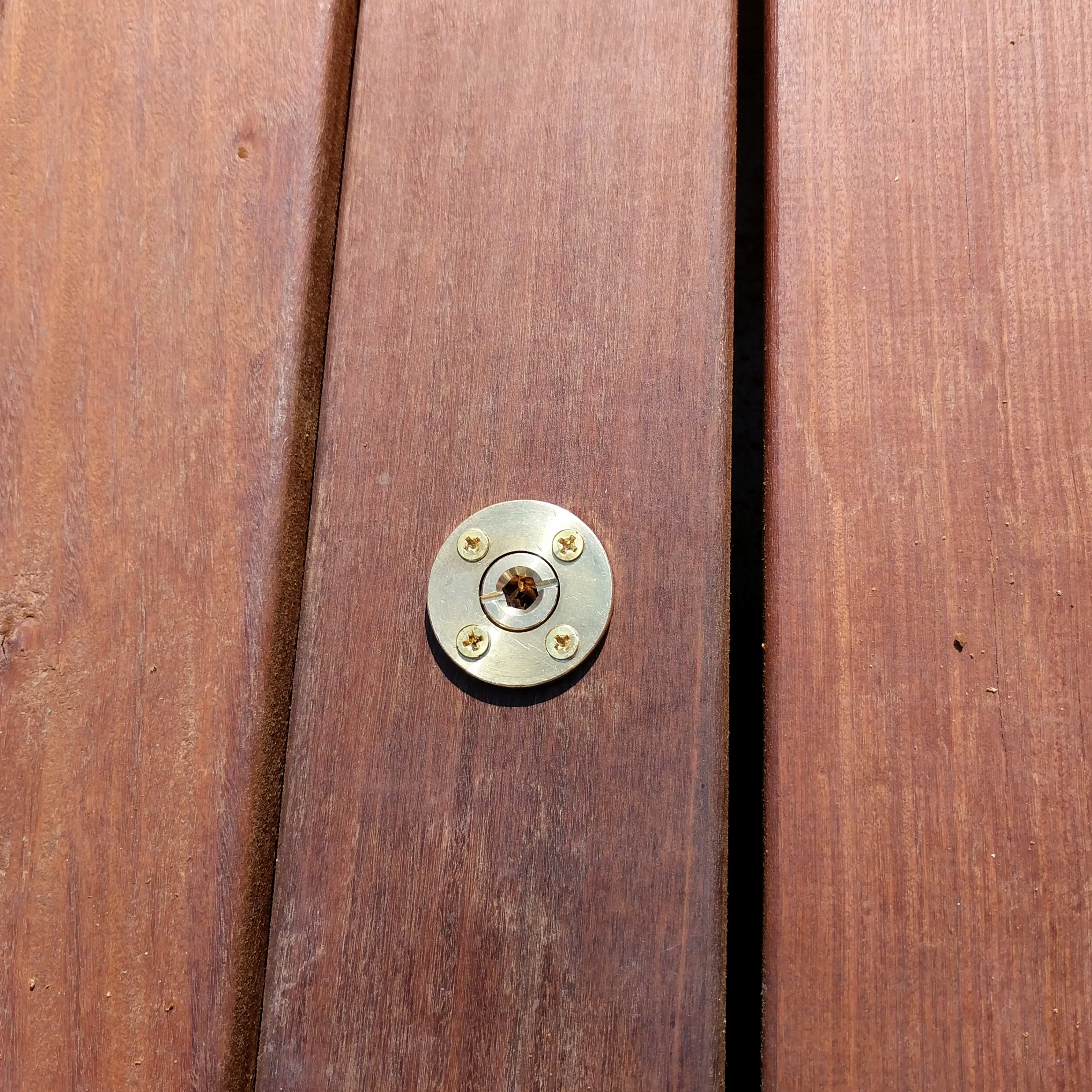 Threaded Brass Anchor for Wood Deck Installation of Safety Nets