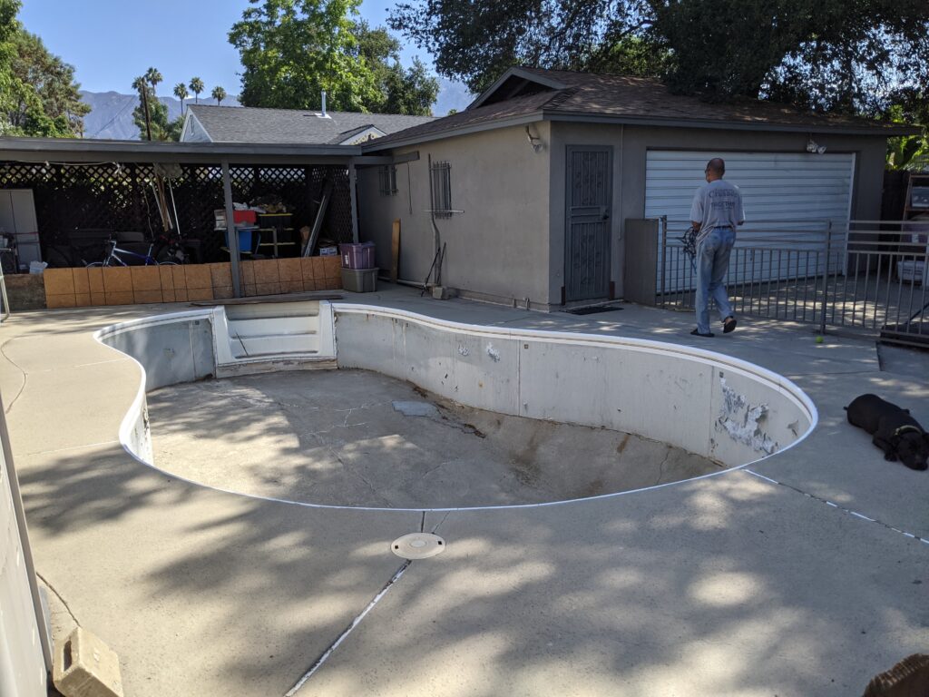 empty pool cover for vacant or non-operational swimming pool
