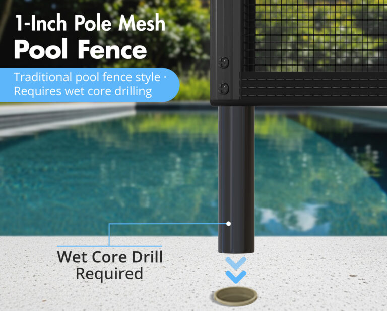 Traditional | 1-Inch Pole Pool Fence