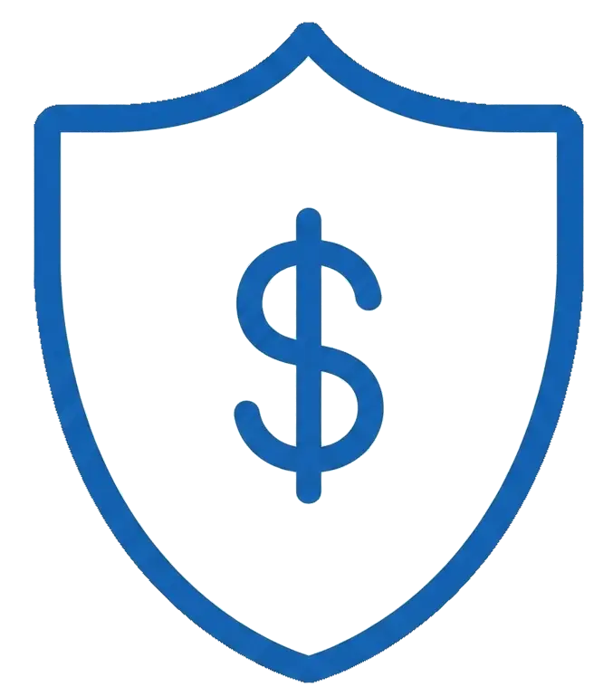 Shield with dollar sign